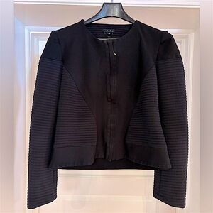 Melanie Lyne Vex Collection | Black Crop Blazer (38)